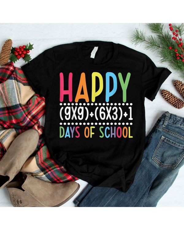 Math Formula 100 Days Of School Funny Math Teacher 100th Day Shirt